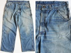 画像1: 60s USA製 Leeリー 191Z JELT DENIMジェルトデニム ペインターパンツ (1)