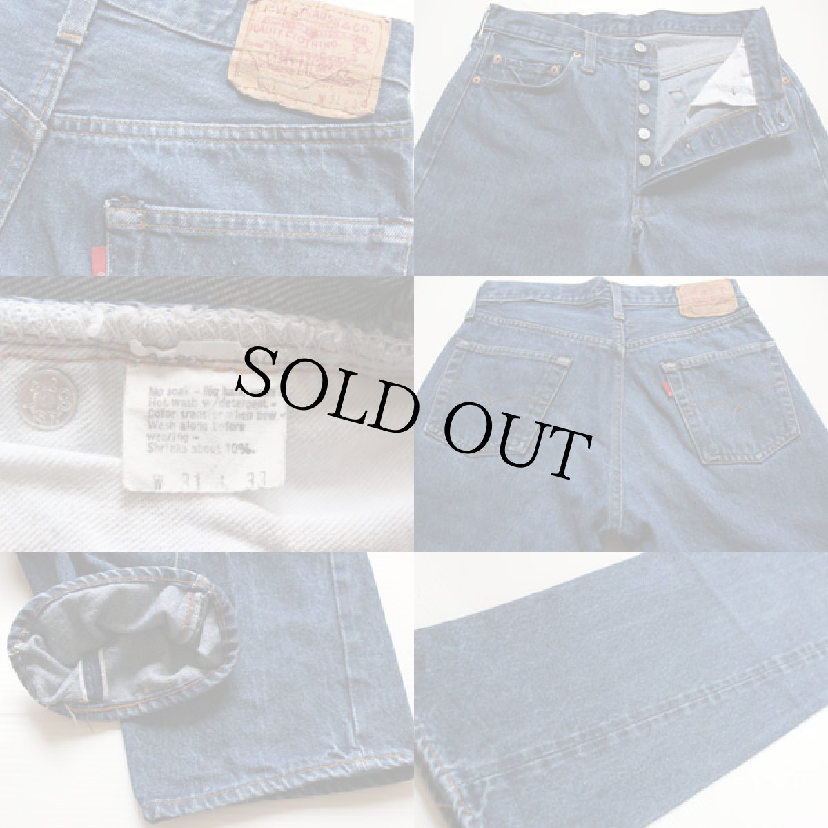 画像3: 80s USA製 Levi'sリーバイス 501 赤耳 デニムパンツ w31 L33 (3)