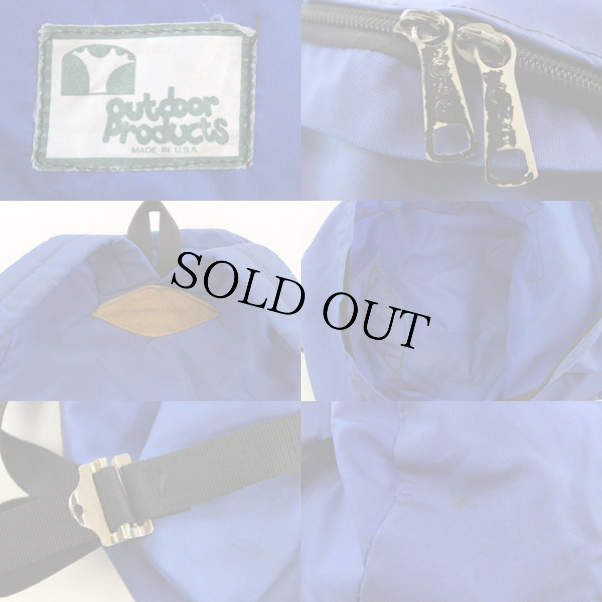 画像3: 70s OUTDOOR PRODUCTSアウトドアプロダクツ デイパック 青★リュックサック (3)