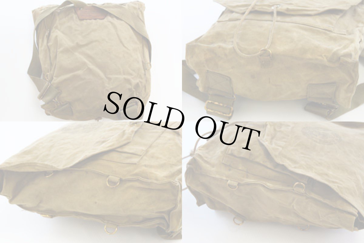 画像2: 40s BSA ボーイスカウト YUCCA PACK キャンバスバッグ カーキ (2)