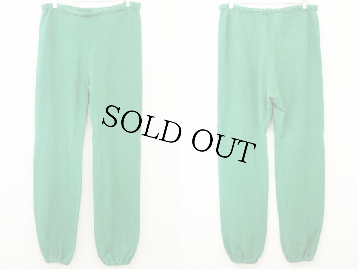 画像2: 80s USA製 Championチャンピオン 目無し リバースウィーブ スウェットパンツ 緑 XL (2)