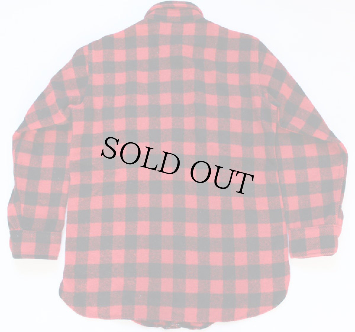 画像2: 50s Woolrichウールリッチ バッファローチェック ウールシャツ 赤×黒 15 (2)