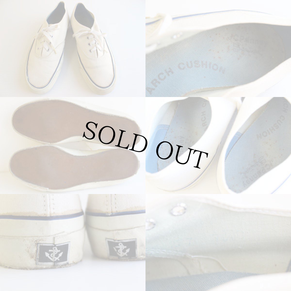 画像3: 70s J.C.Penney キャンバス スニーカー ローカット 7.5D (3)