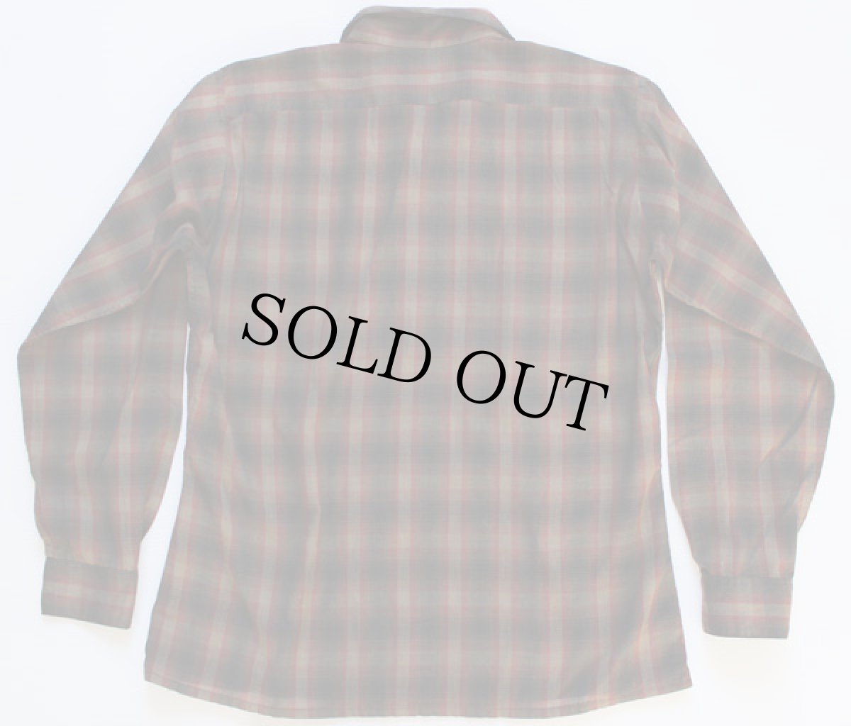 画像2: 60s ARROW オンブレチェック シャツ M (2)