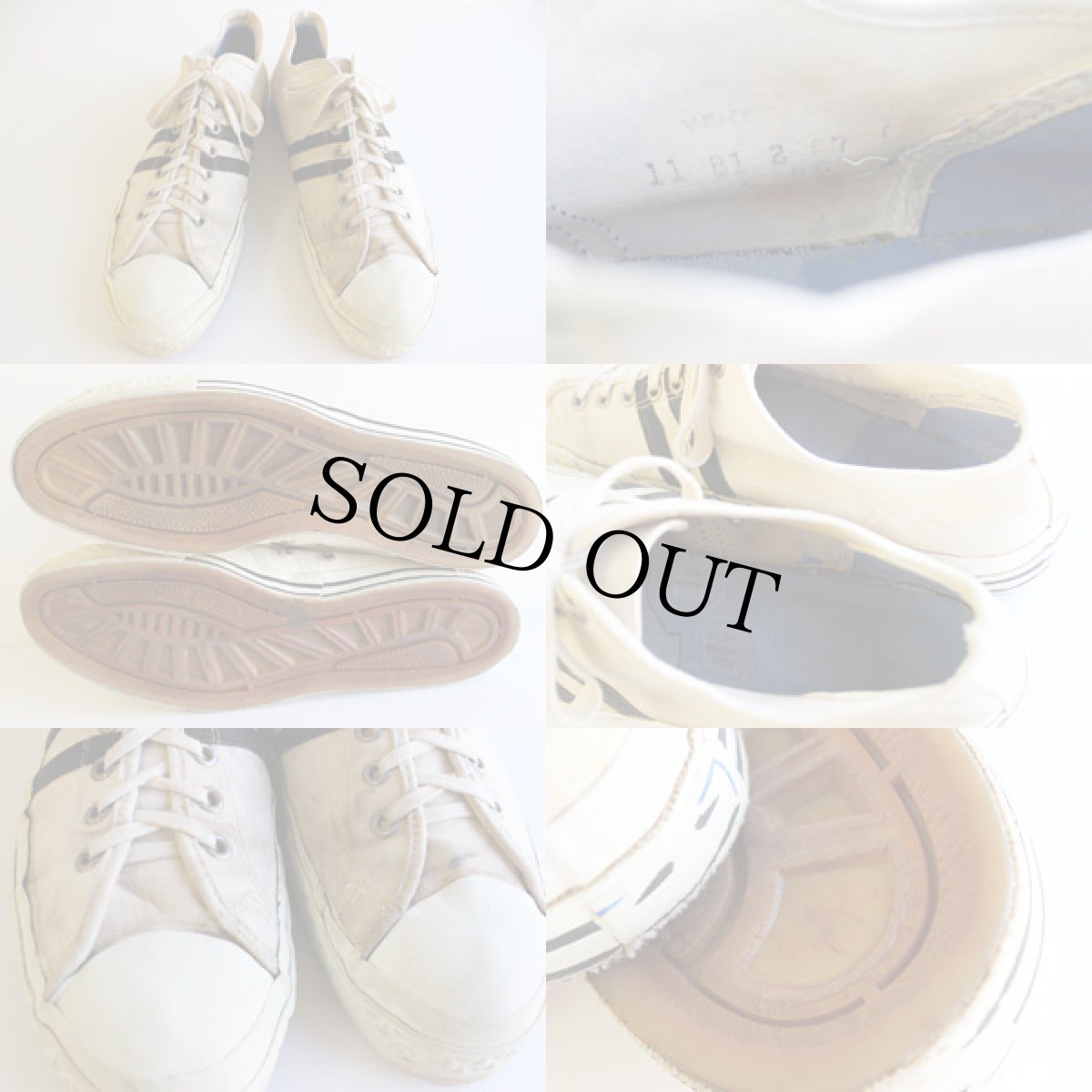 画像3: 70s USA製 キャンバス スニーカー ローカット 11 (3)