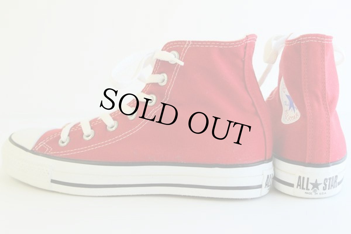 画像2: デッドストック★90s USA製 CONVARSEコンバース ALLSTARオールスター HI 赤 5 (2)