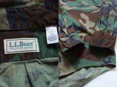 画像3: 80s USA製 L.L.Bean ウッドランドカモ コットン ハンティングシャツ M (3)