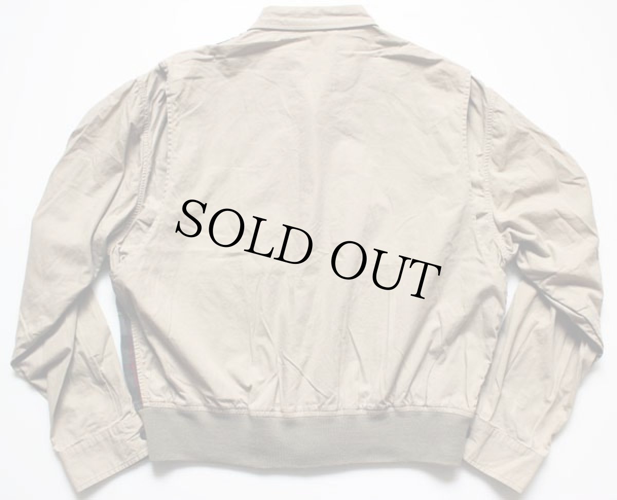 画像2: 90s ポロ ラルフローレン チェック 切り替え A-1タイプ コットンジャケット L (2)