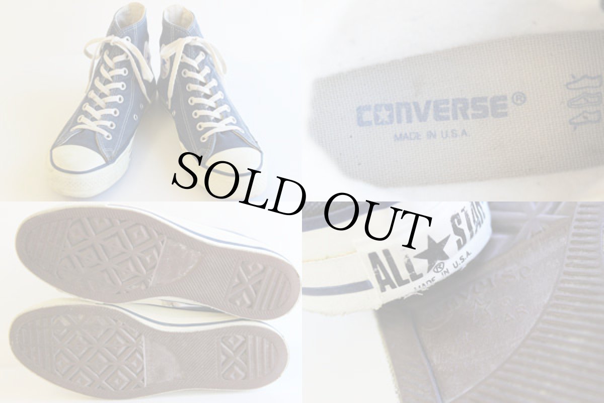 画像3: 90s USA製 CONVARSEコンバース ALLSTARオールスター HI 紺 7.5 (3)