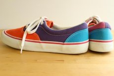 画像2: 90s UNKNOWN マルチカラー キャンバス スニーカー ローカット (2)
