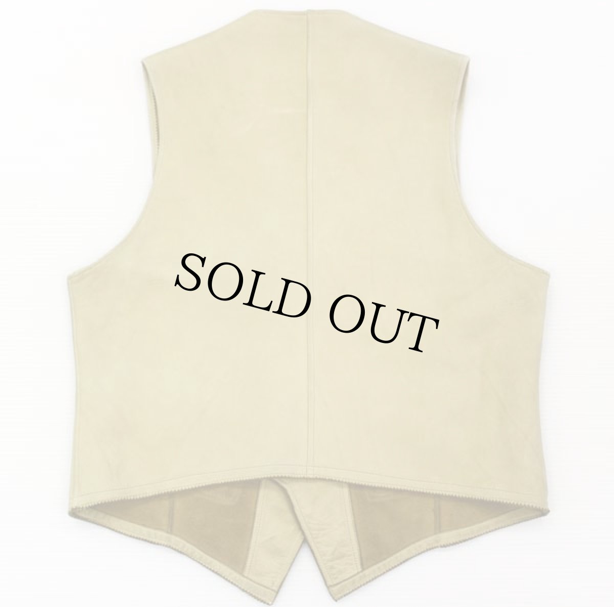 画像2: 70's UNKNOWN レザーベスト (2)