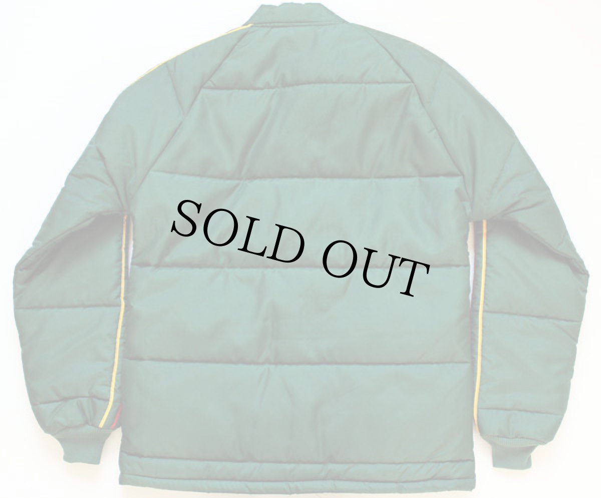 画像2: 70s Swingster 中綿入り ナイロン レーシングジャケット 緑 M (2)