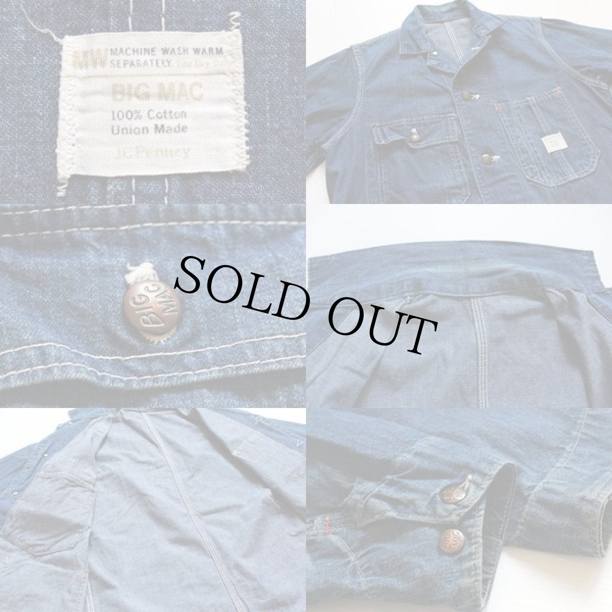 画像3: 70s BIGMACビッグマック デニム カバーオール (3)