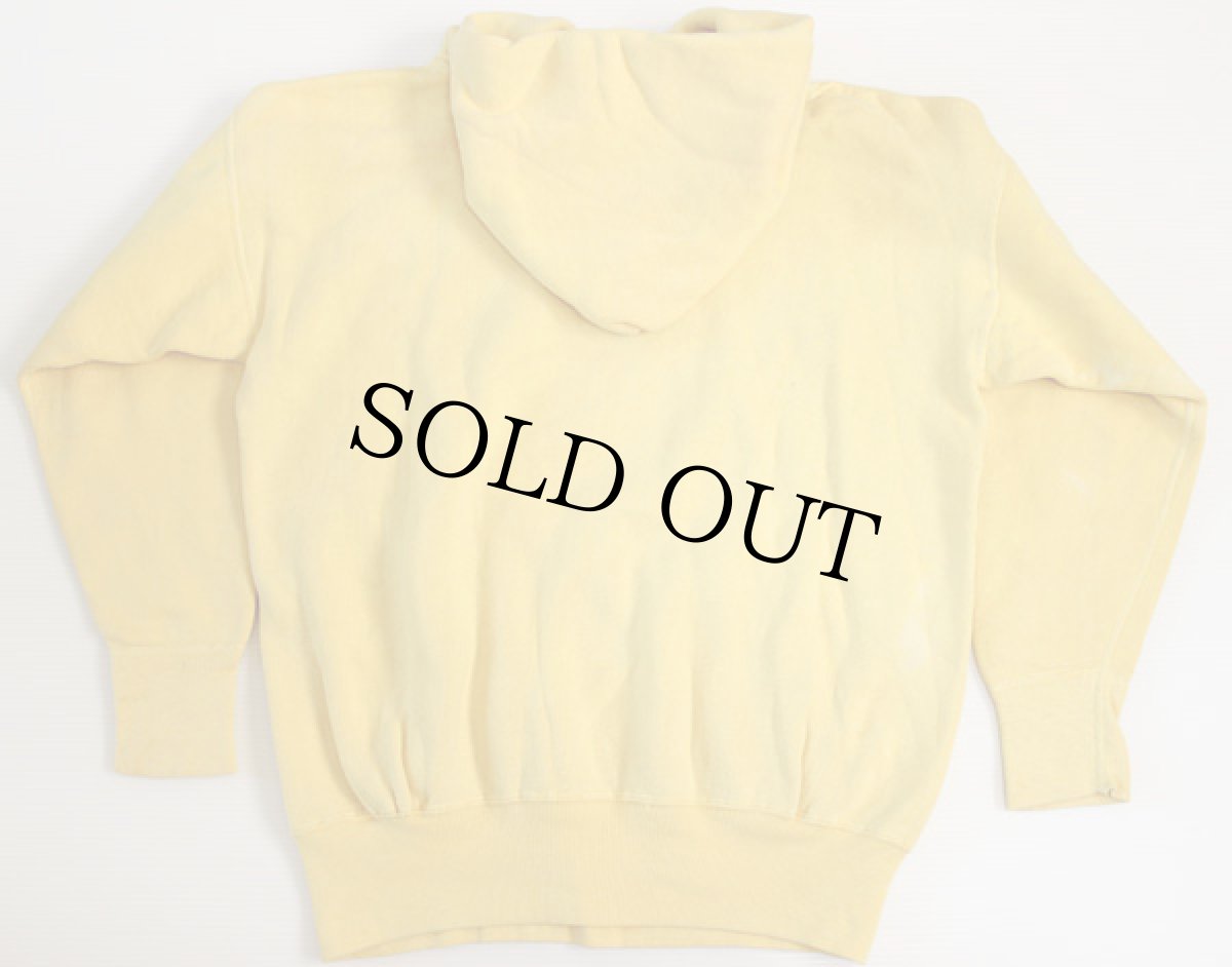 画像2: 60s UNKNOWN コットン スウェットパーカー 黄 (2)