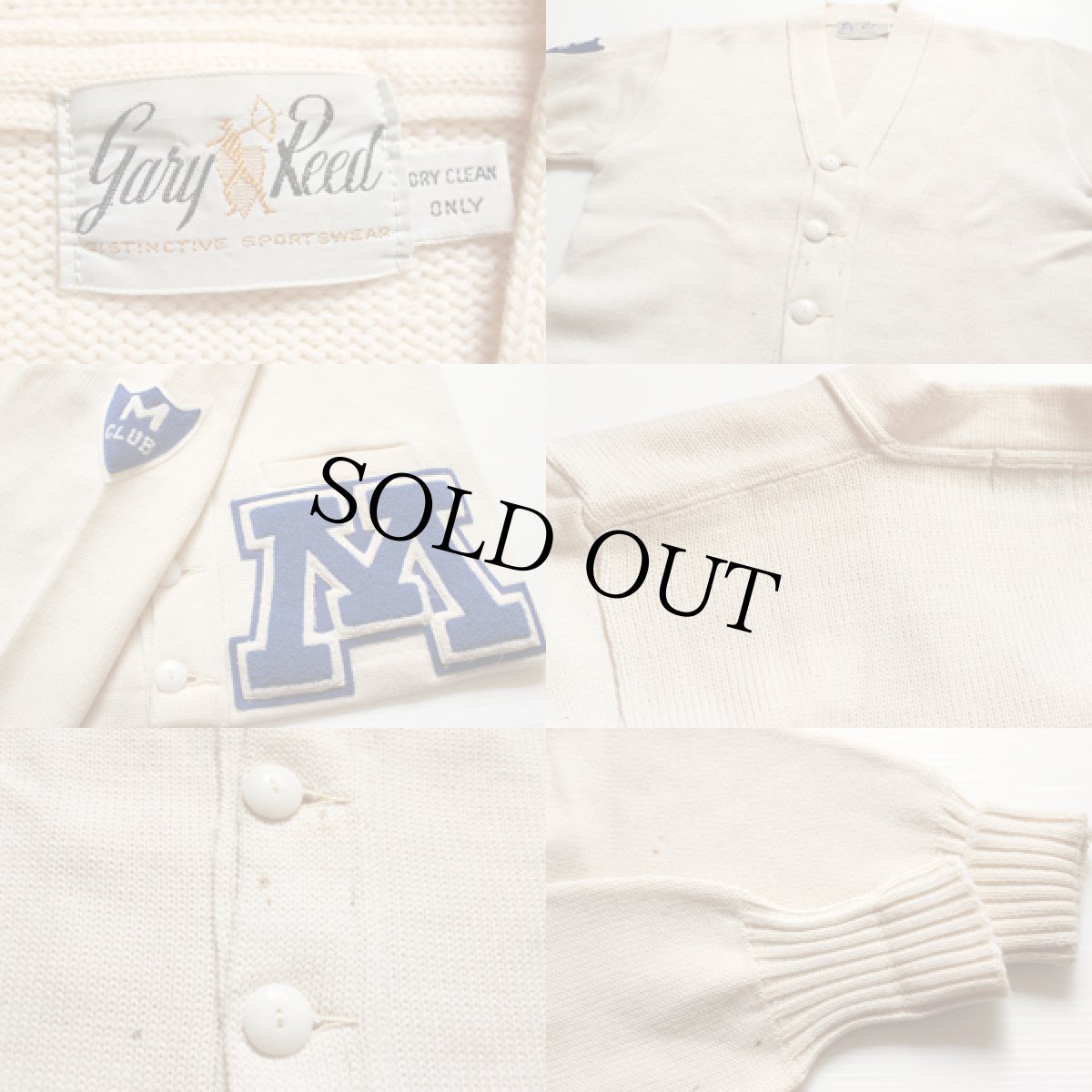 画像3: 50s gary Reed レタードカーディガン (3)