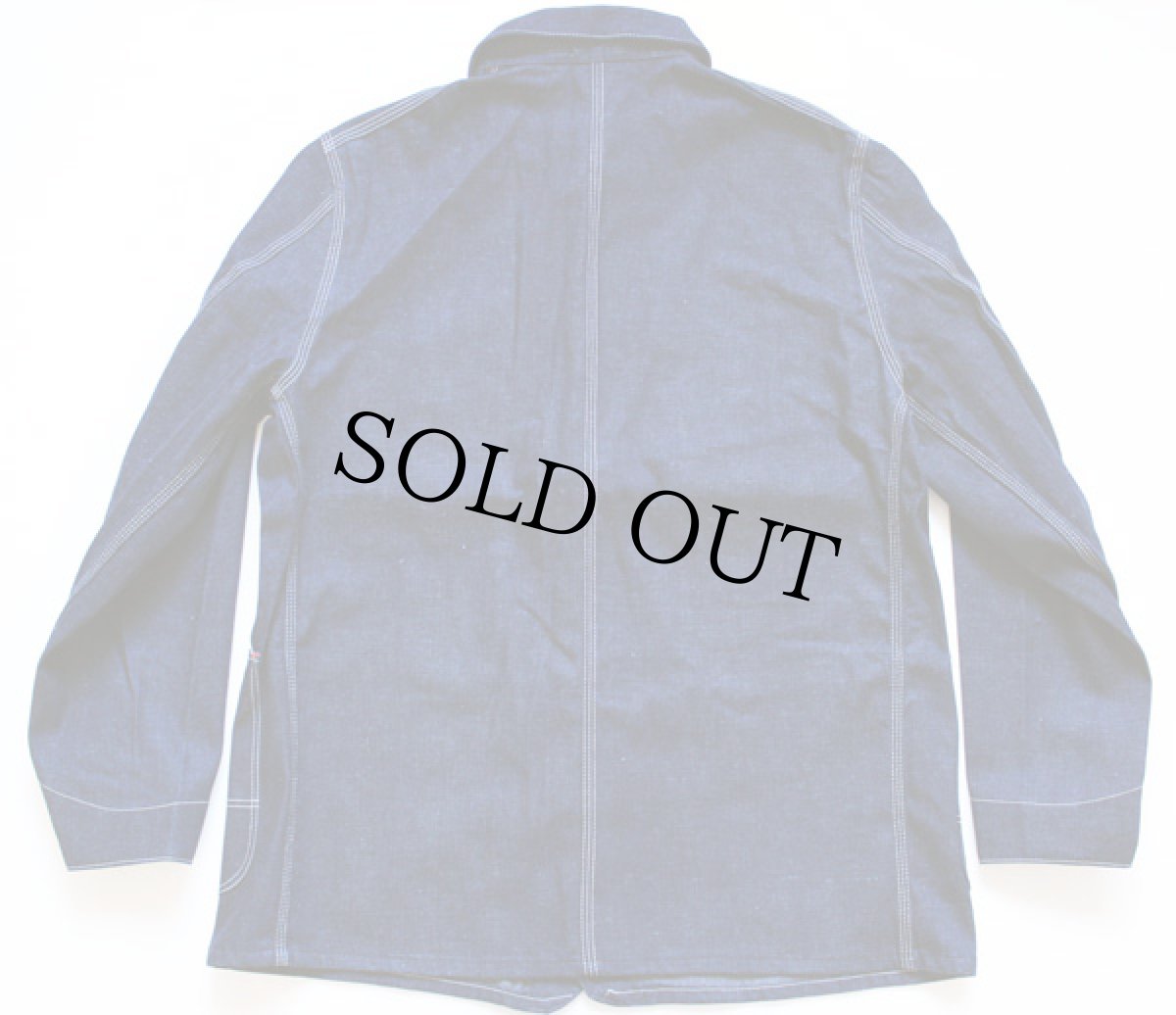 画像2: デッドストック★60s PIONEER インディゴ デニム カバーオール 42 (2)