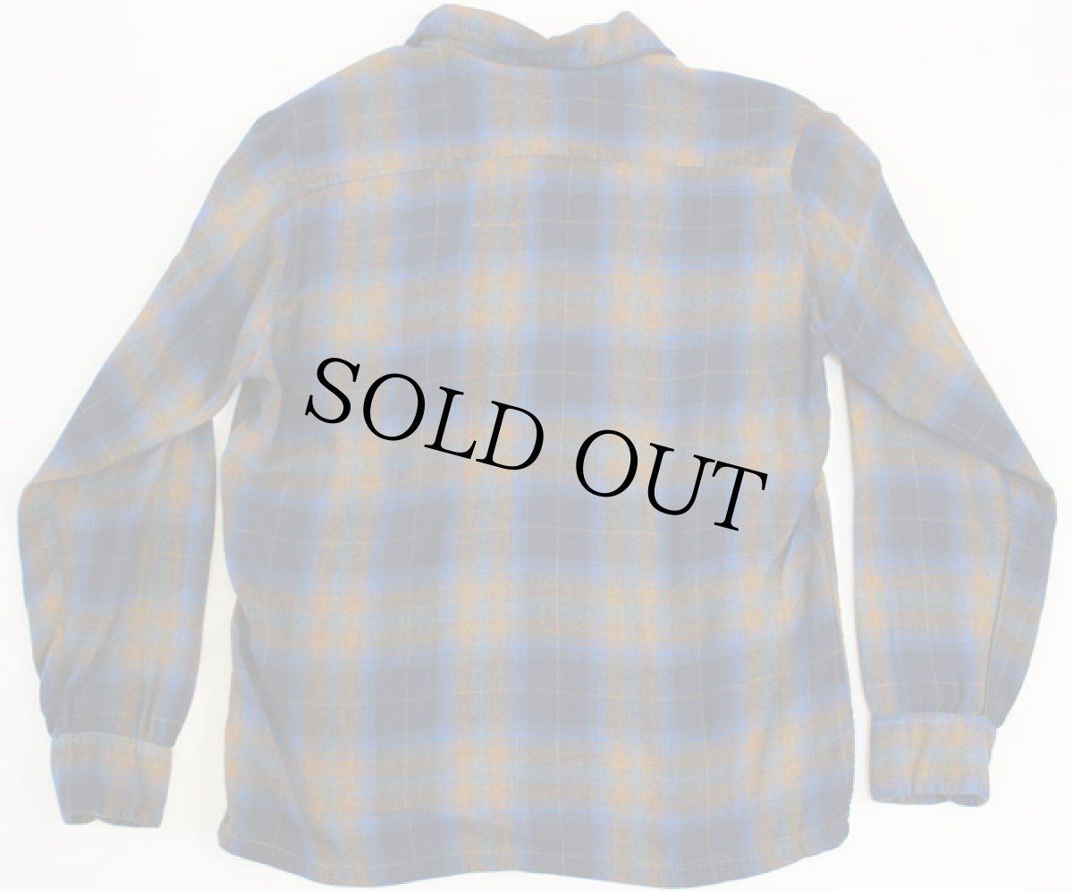 画像2: 60s Penneys TOWNCRAFT オンブレチェック レーヨンシャツ M (2)