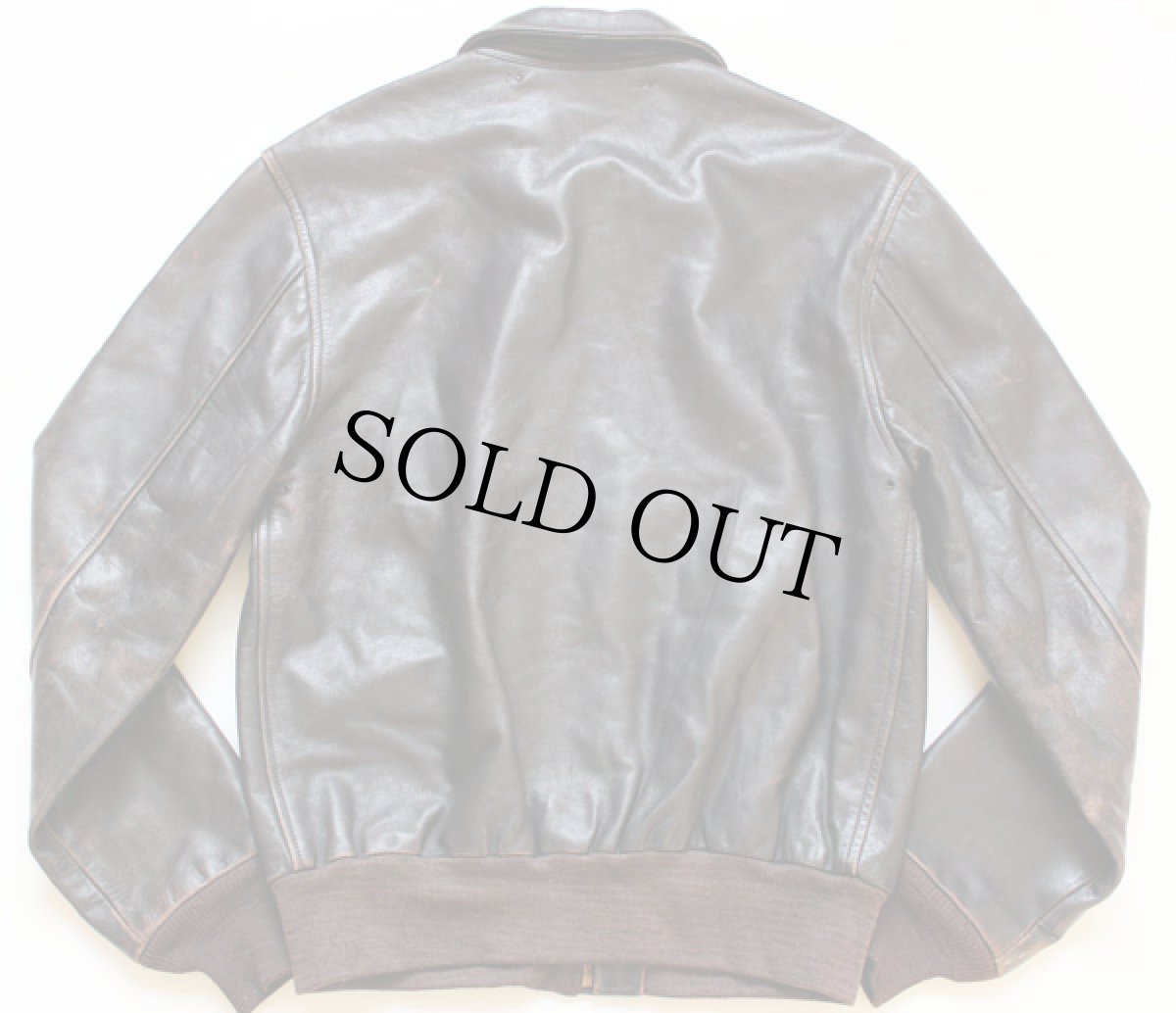 画像2: A-2タイプ フライト レザージャケット 38 (2)