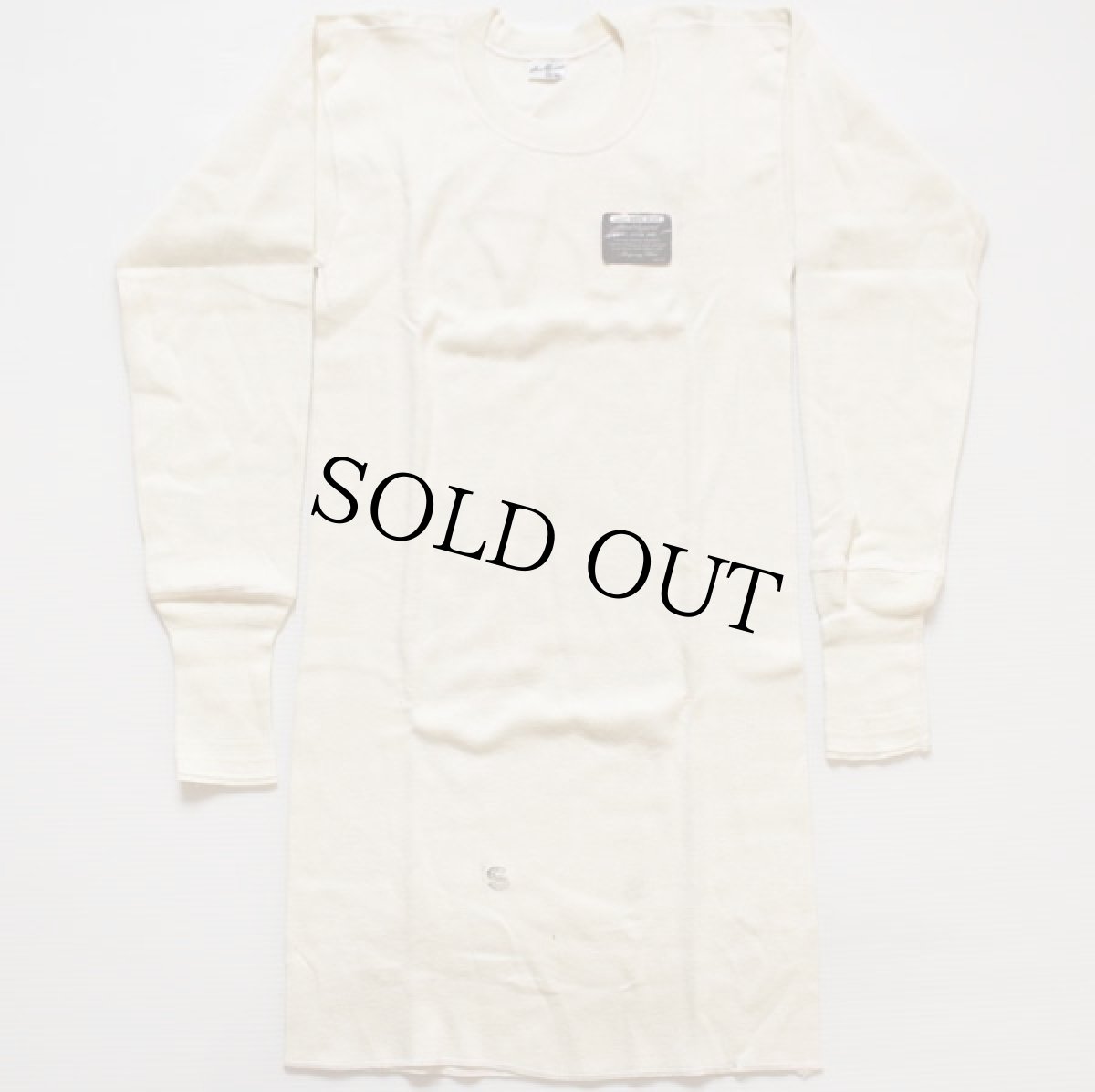 画像2: デッドストック★50s MONTGOMERY WARD BRENT Healthgard コットン アンダーシャツ S (2)