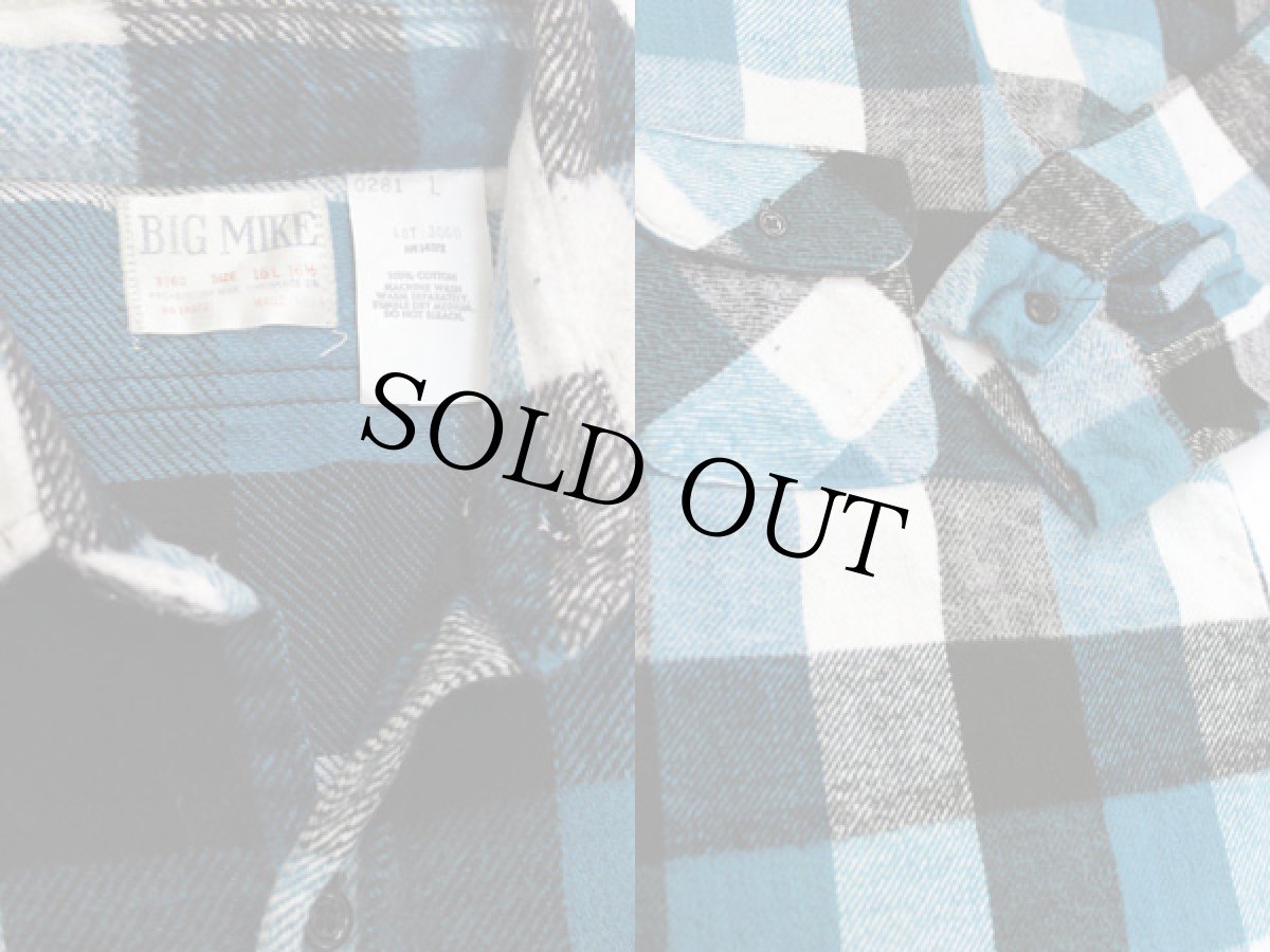 画像3: 70s USA製 BIG MIKEビッグマイク コットン フランネルシャツ L (3)