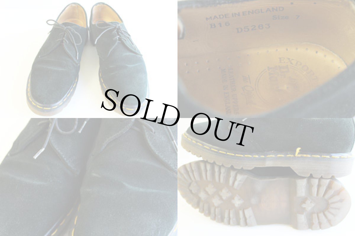 画像3: 英国製 DR.MARTENSドクターマーチン スエード レザーシューズ 黒 UK7 (3)