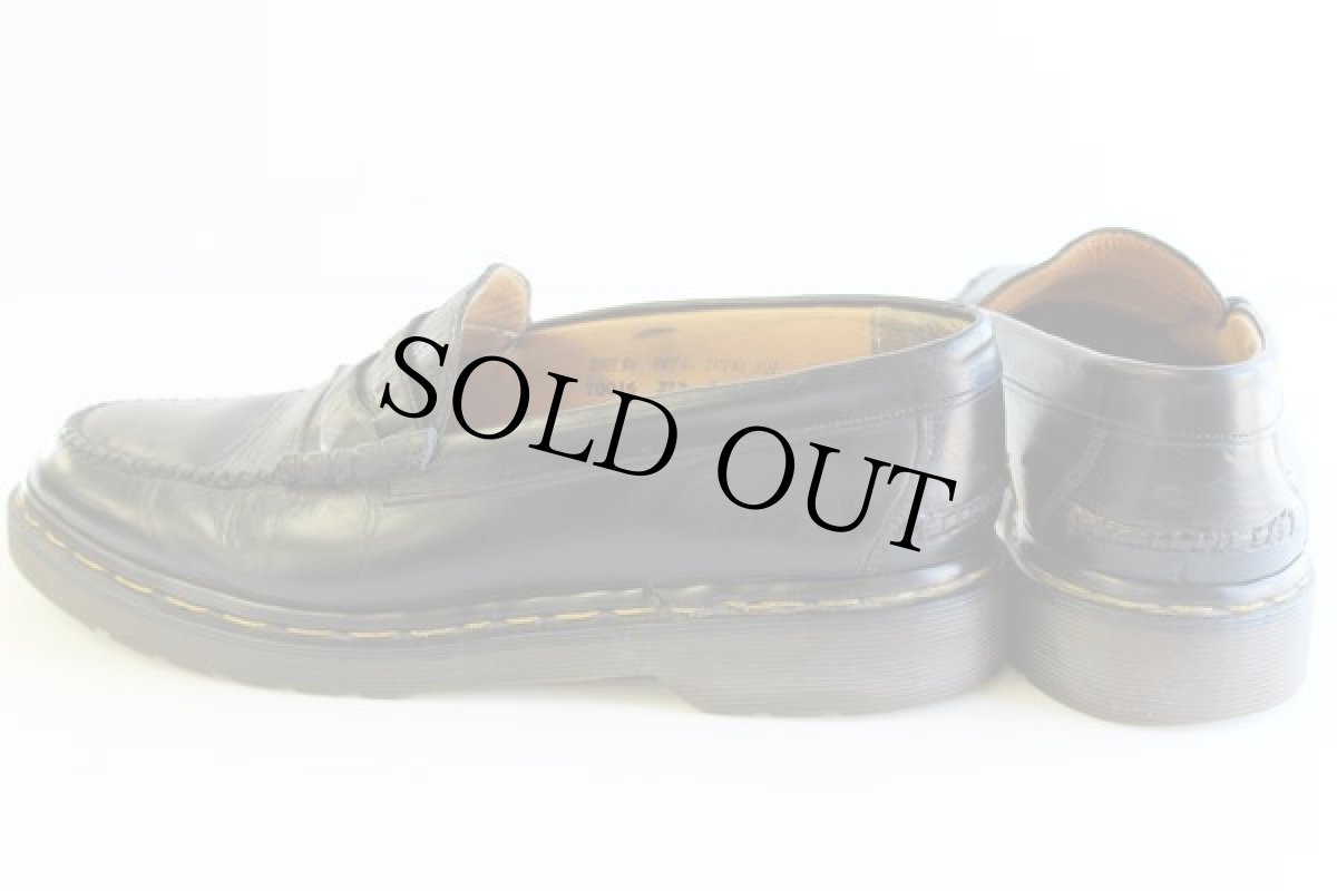 画像2: 英国製 DR.MARTENSドクターマーチン ローファー レザーシューズ 黒 UK9 (2)