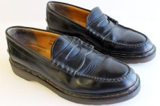 画像1: 英国製 DR.MARTENSドクターマーチン ローファー レザーシューズ 黒 UK9 (1)