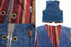 画像3: 70s LEVI'Sリーバイス BIGE リバーシブル デニムベスト (3)