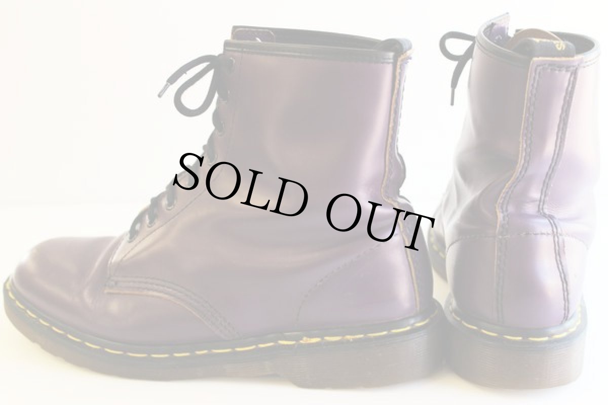 画像2: 英国製 DR.MARTENSドクターマーチン 8ホールブーツ 紫 UK9.5 (2)