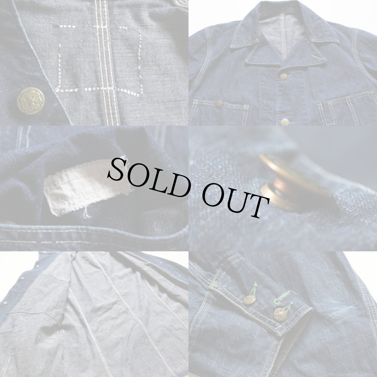 画像3: 50s OSHKOSH B'GOSH インディゴデニム カバーオール (3)