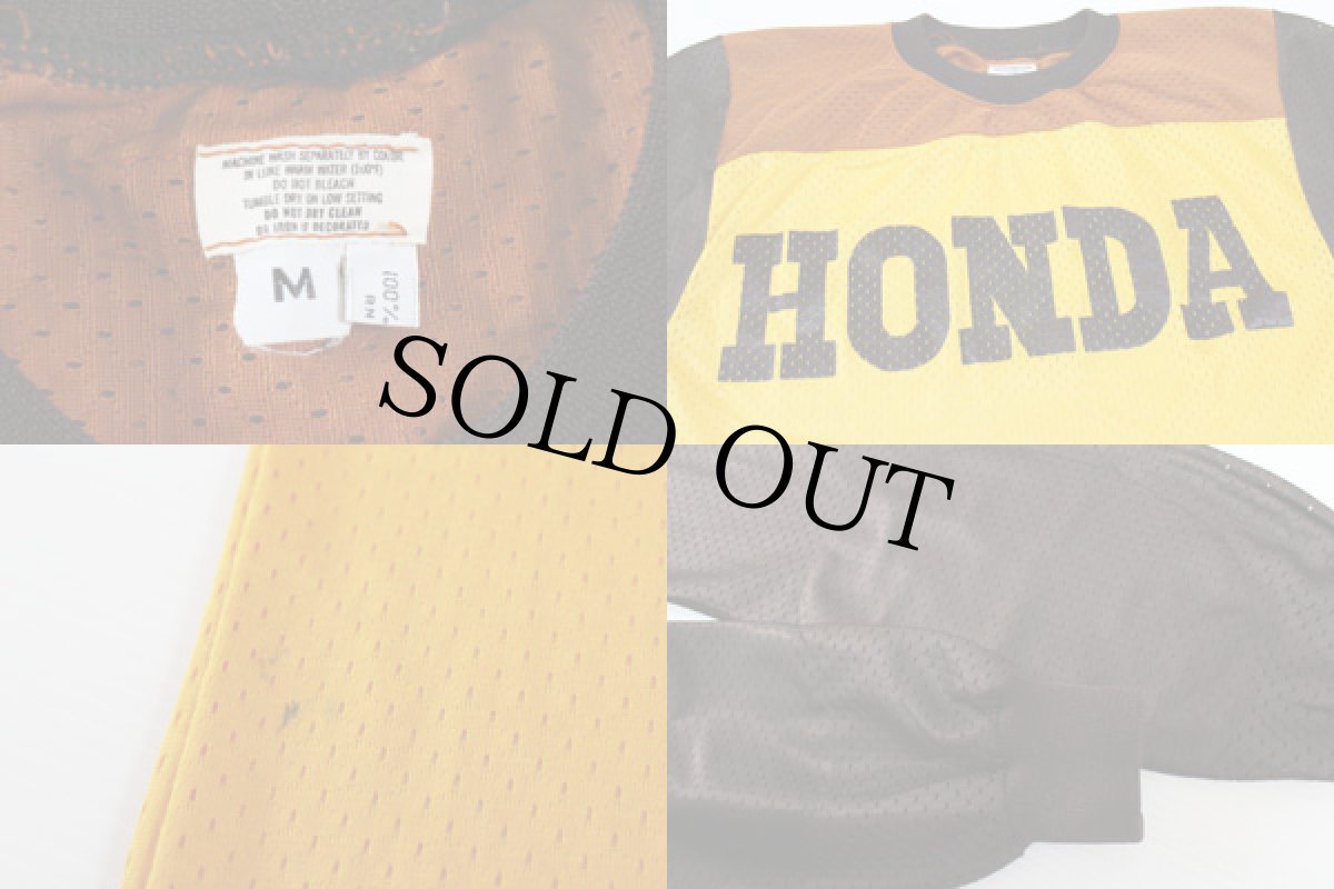 画像3: 70s USA製 HONDAホンダ モトクロス メッシュジャージ M (3)