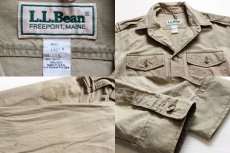 画像3: 80s USA製 L.L.Bean コットン サファリジャケット S (3)