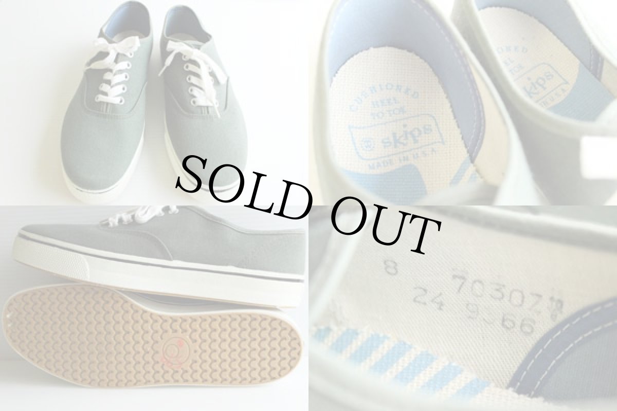 画像3: デッドストック★70s USA製 Skips キャンバス スニーカー ローカット 8 (3)
