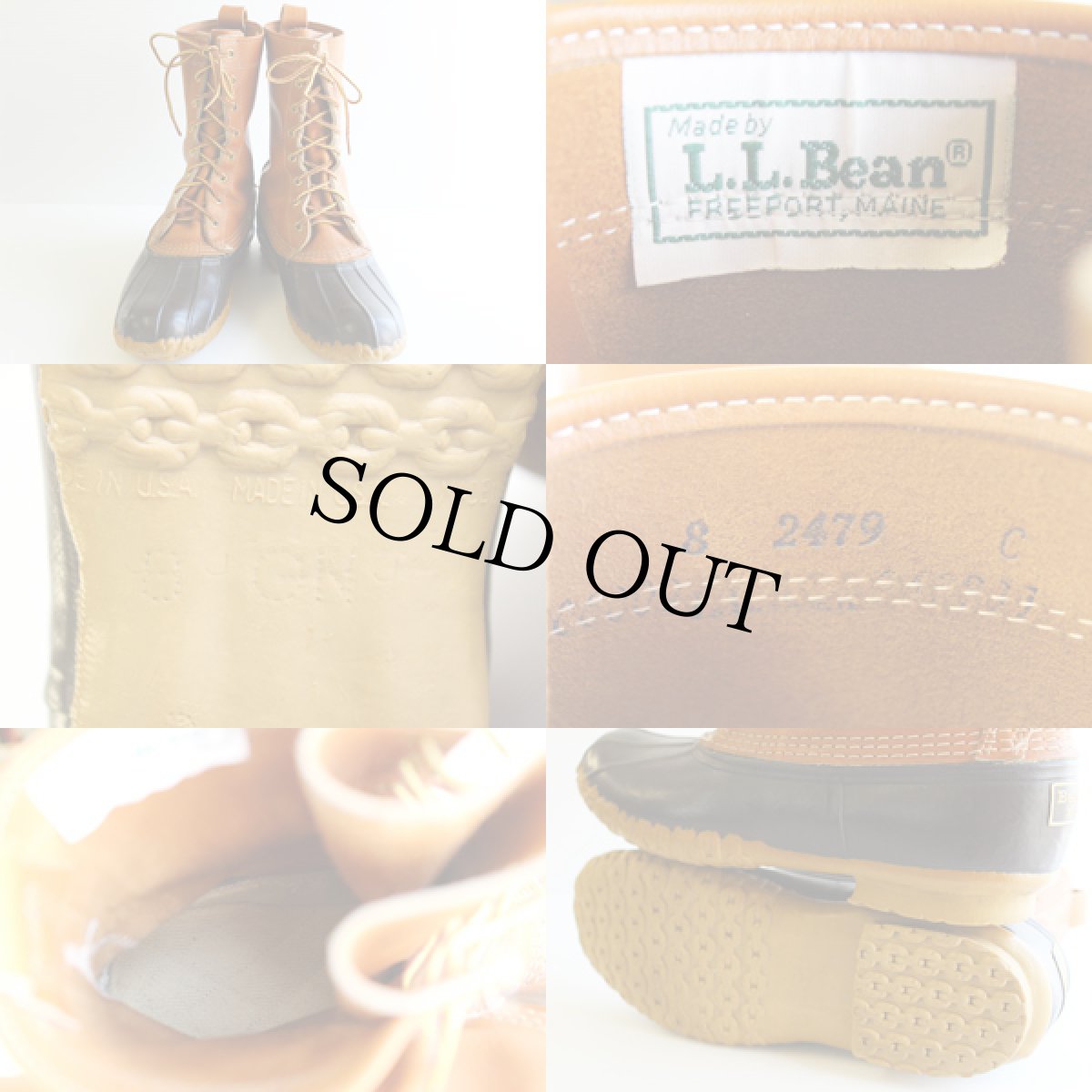 画像3: 90s USA製 L.L.Bean 8ホール ビーンブーツ GN8 (3)