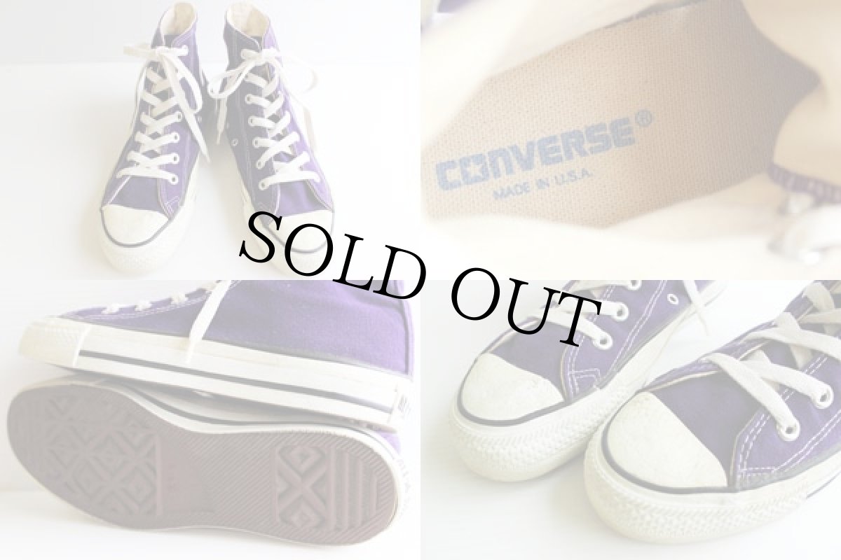 画像3: 90s USA製 CONVARSEコンバース ALLSTARオールスター HI 紫 5.5 (3)