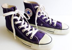 画像1: 90s USA製 CONVARSEコンバース ALLSTARオールスター HI 紫 5.5 (1)