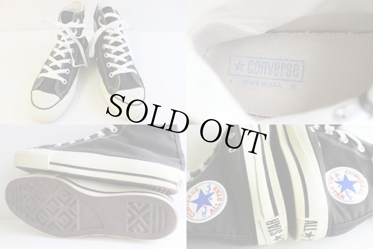 画像3: 80s USA製 CONVARSEコンバース ALLSTARオールスター HI 黒 6 (3)