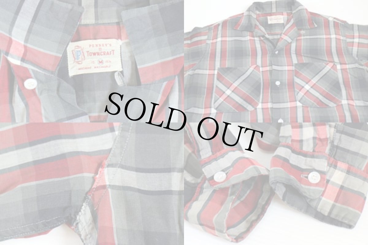 画像3: 50s PENNEY'S TOWNCRAFT オンブレチェック コットンシャツ (3)