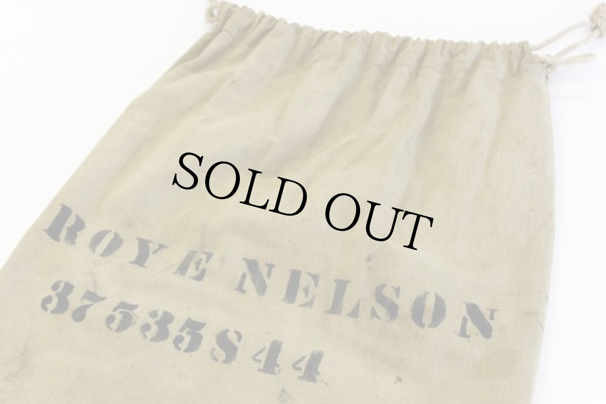 画像2: 40s 米軍 ステンシル バラックバッグ★ランドリーバッグ (2)