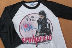 画像2: 80s USA製 RICK SPRINGFIELD ツアー ラグラン 七分袖Tシャツ S (2)