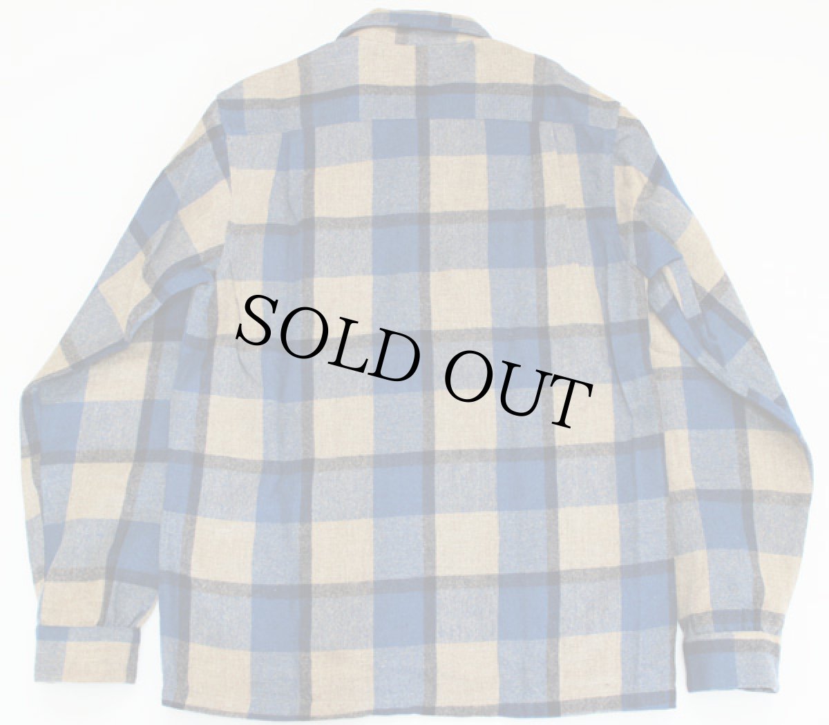 画像2: 40s Pilgrimピルグリム チェック ウールシャツ S (2)