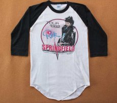 画像1: 80s USA製 RICK SPRINGFIELD ツアー 七分袖 ラグランTシャツ S (1)