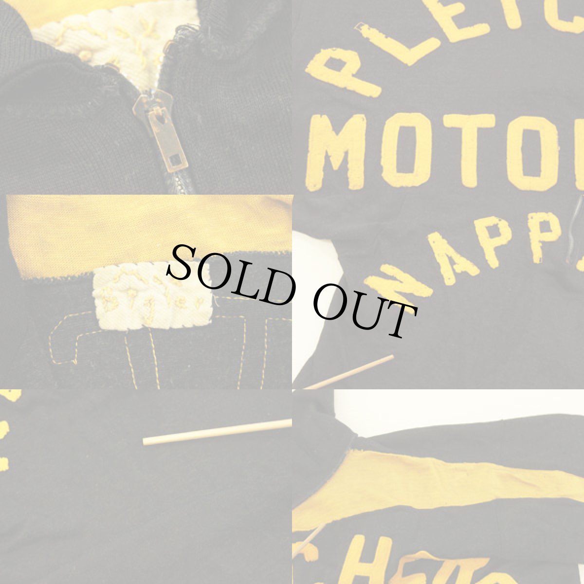 画像3: 40sフェルトプリント レーヨンTシャツ 黒 (3)