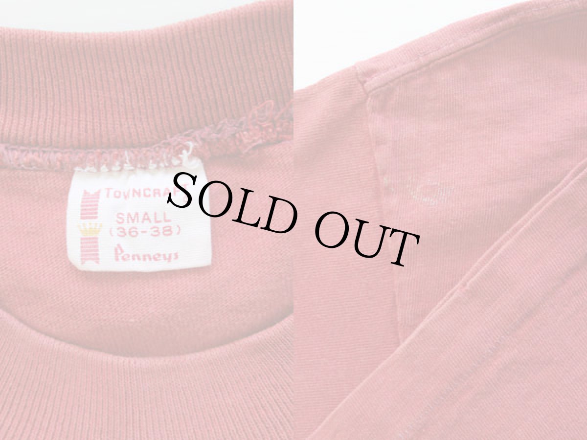 画像3: 70s Penneys TOWNCRAFT 無地 コットン ポケットTシャツ S (3)