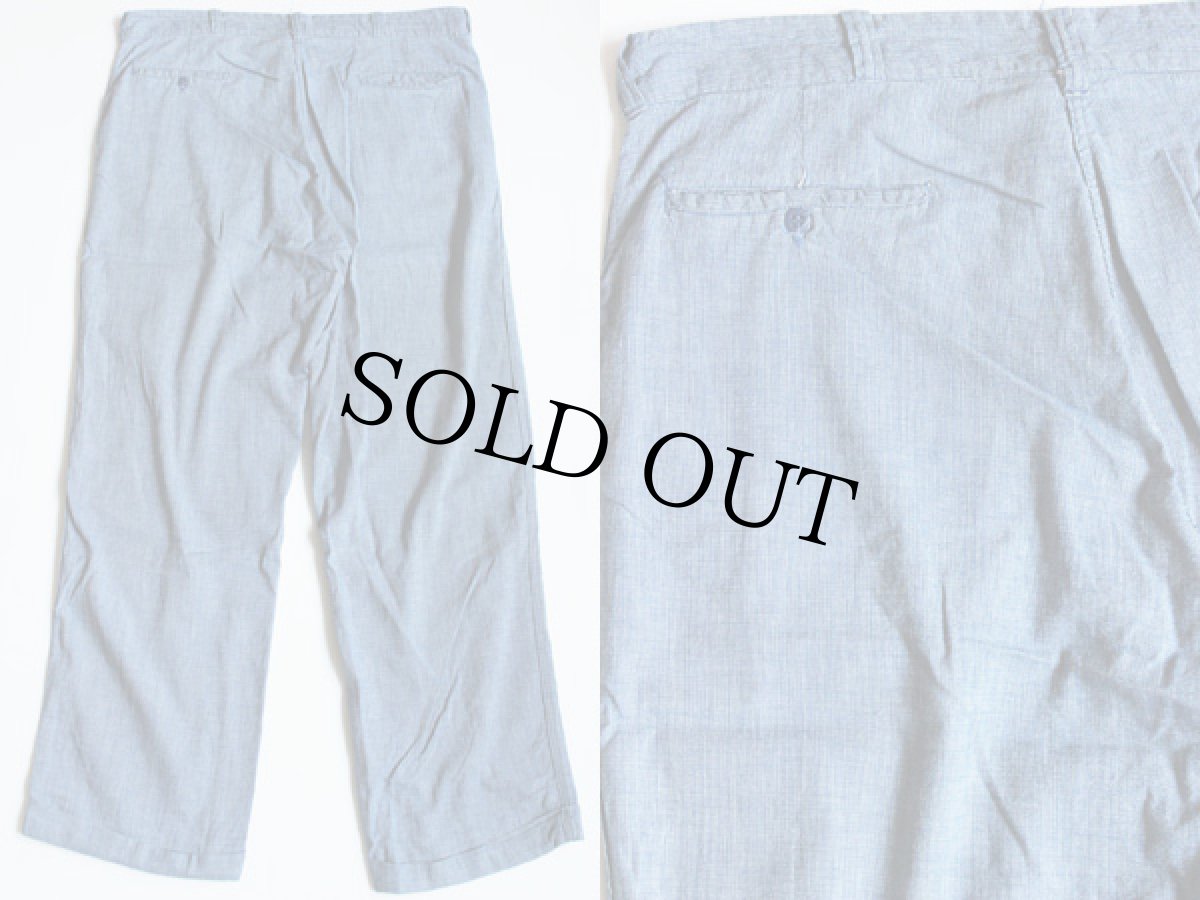 画像2: 50s UNKNOW ピンチェック ワークパンツ w38 (2)