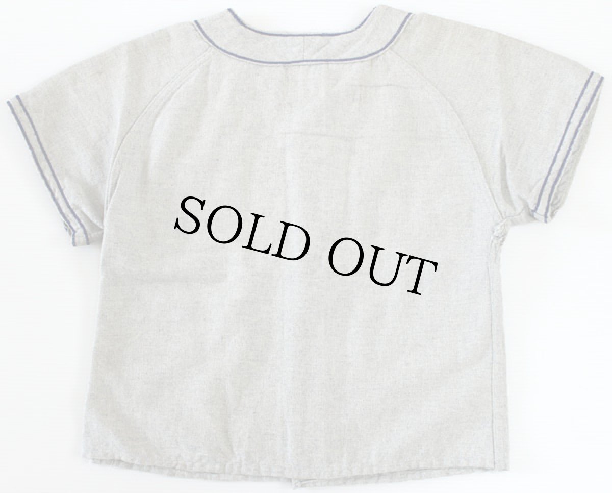 画像2: 50s USA製 Mac GREGOR Dodgers フェルトパッチ ウール ベースボールシャツ 32 (2)