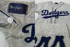 画像3: 50s USA製 Mac GREGOR Dodgers フェルトパッチ ウール ベースボールシャツ 32 (3)