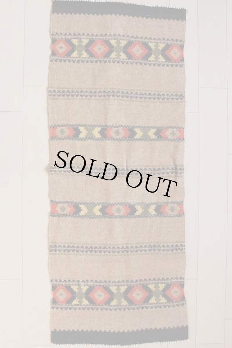 画像2: ビンテージ ネイティブ ラグ マット (2)