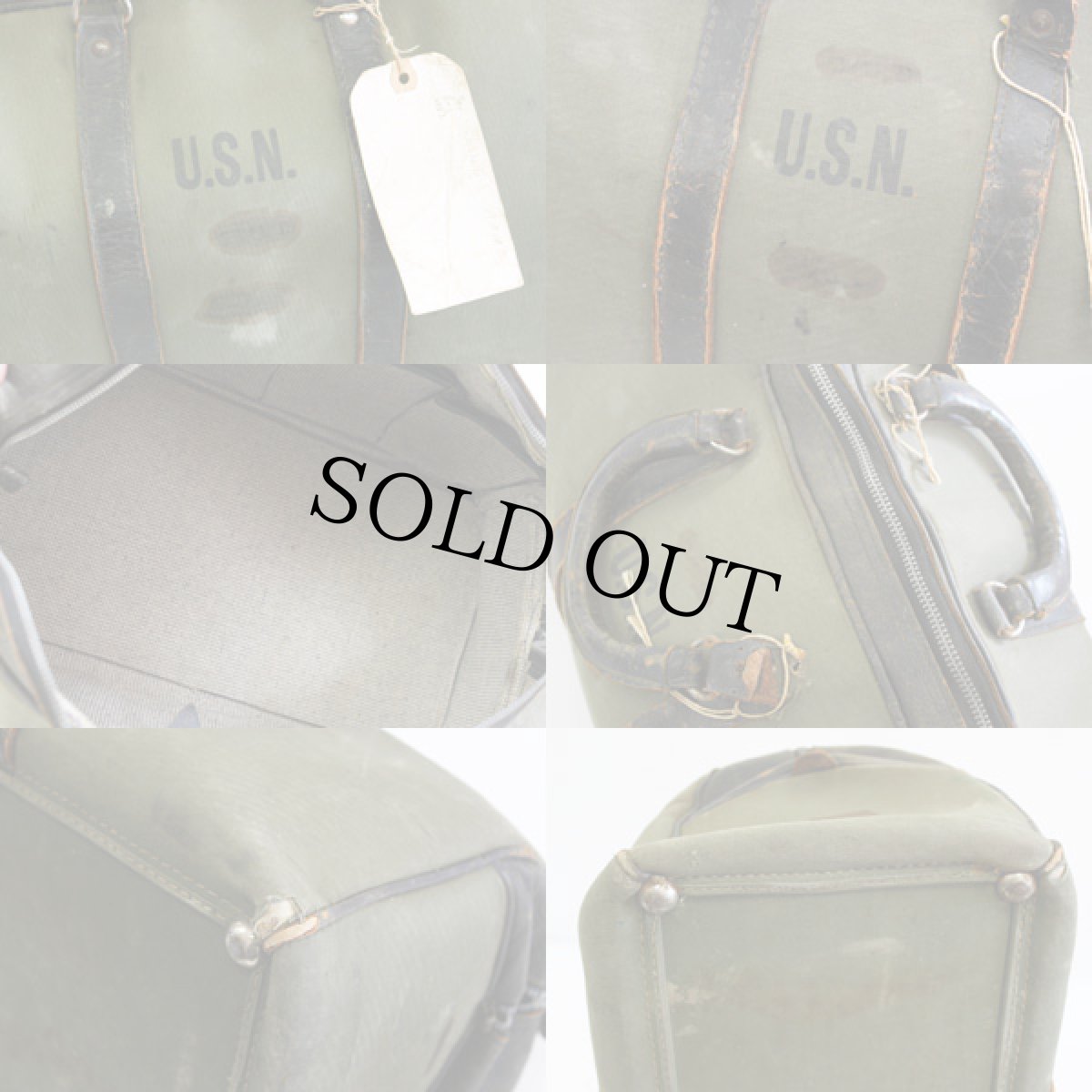 画像3: 40s 米軍 U.S.N. M-432A アビエイターバッグ (3)