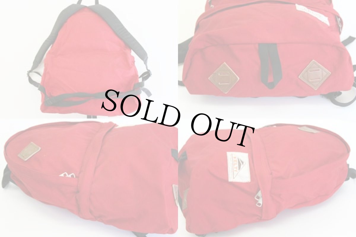 画像2: 70s KELTYケルティ 2気筒 ナイロン デイパック 赤★リュックサック (2)